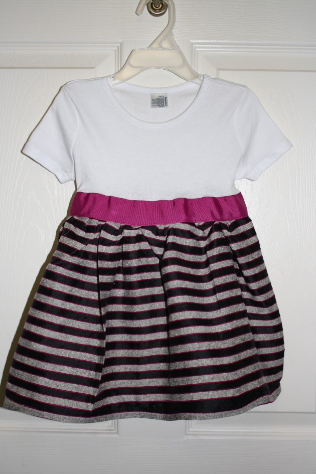T-Shirt into Child's Dress 1