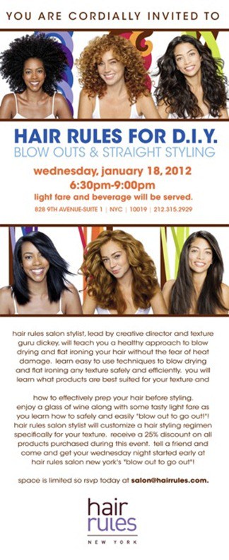 Hair Rules Blow Out Straight Styling