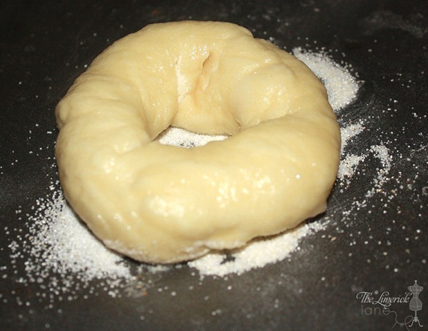 Boiled bagel dough