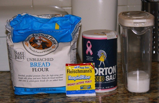 Homemade Bagel Indgredients