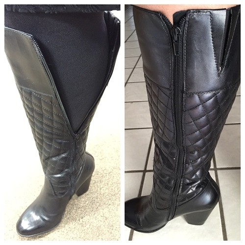 stretch calf boots