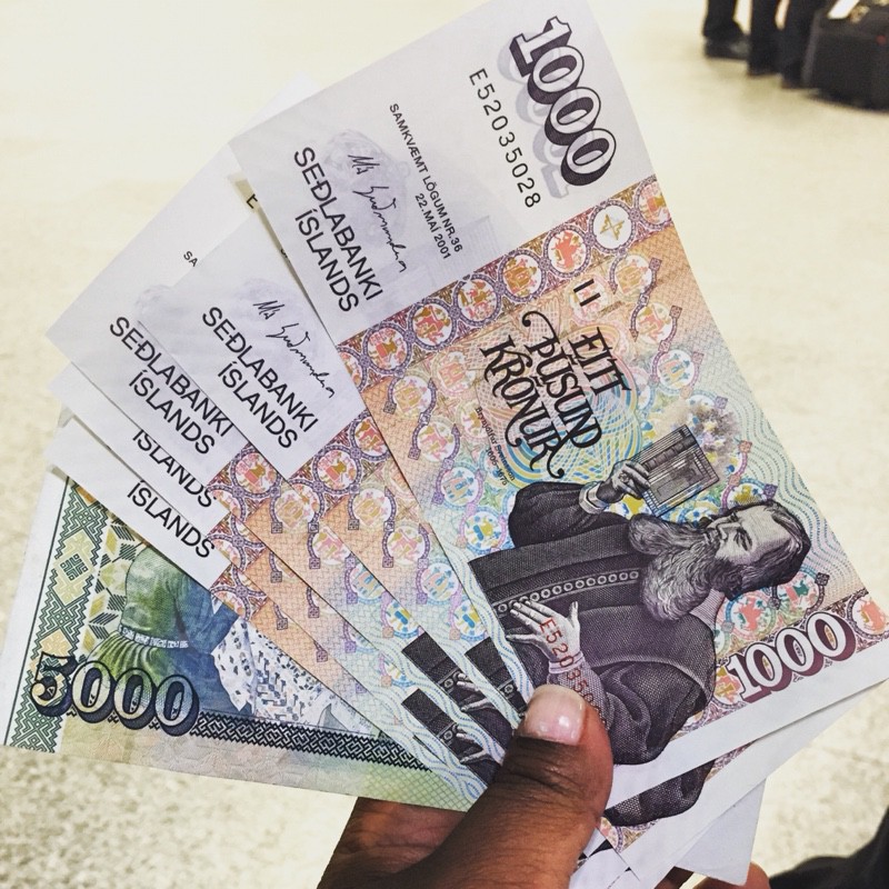 Iceland currency Krona.